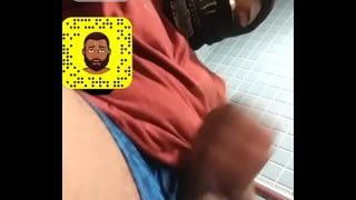 1/2 Aye Me Again New Snap Dbzbbc69 Beating My Dick On The Snap In A Public Restroom