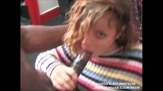 Amateur 19 Year Old Gets Face Fucked By A Big Black Cock