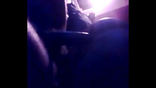 Amateur Ebony Booty Riding BBC In The Dark