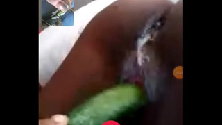 BBC And Ebony Babe Cum At The Same Time During Video Call