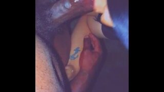 BBW Trans Sucks On BBC