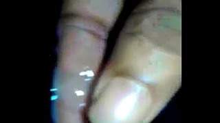 Big Black-Cock Hand Job Cum Shot