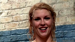 Blonde Squirter Trainee BBC Anal Fucked