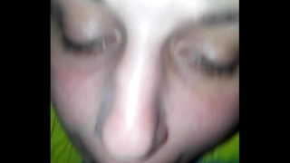 Brunette Swallow And Throat Gag BBC