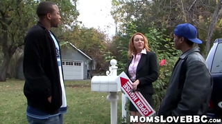 Busty Redhead Milf Drilled Roughly By Two Ghetto Bbcs