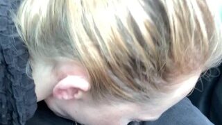 Cute White Girl Gives Her BBC Friend A Sloppy Blowjob While Riding Down A Country Road Pt.2