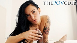 Czech Babe Lexi Dona Interracial BBC POV Foreskin Play And Blowjob With Facial