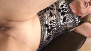 Hot Blonde Grandma Loves BBC In Her Asshole