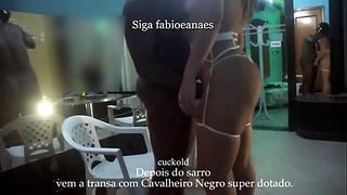Hotwife Safada Transando Com Cavaleiro Negro Bem Dotado, Na Frente Do Corno Interracial BBC/Trecho