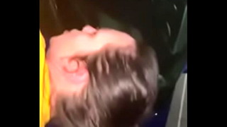 Slut Takes BBC On Roof Of Car In Public