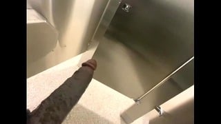 Womens Restroom By The Door Jerking Off Hella Risky