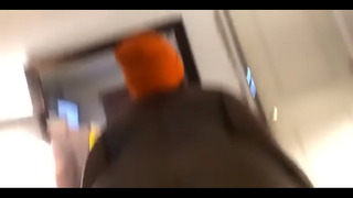 Young Black Teen Bouncing On BBC