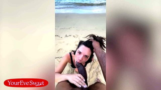 Public Beach Sex! I Rode Lifeguard BBC In The Sand