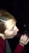 White wife blows BBC at the gloryhole
