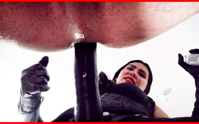 POV Sissy anal training with BBC strapon!