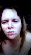 Facial cum and swallow.  Bbc slut