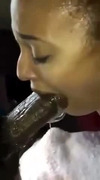 Latina Deepthroating BBC With Lots Of Spit