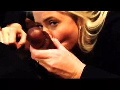 beautiful Milf wife gives best blowjob to BBC lover cuckold