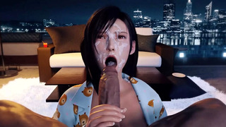 Tifa Lockhart – BBC Blowjob Facial (Animation With Sound)