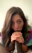 Sensual bbc blowjob